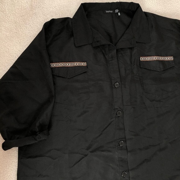 NOT FOR SALE RIGHT NOW! 
NWT Boohoo Plus Tassel Shirt Dress Size 14 - Picture 5 of 8